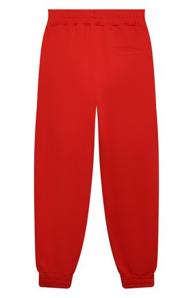 Детские хлопковые джоггеры MSGM KIDS красного цвета по цене 8995 руб., арт. MS027692 | Фото 2 Детские хлопковые джоггеры MSGM KIDS красного цвета, арт. MS027692 | Фото 2 (Материал внешний: Хлопок; Девочки Кросс-КТ: Брюки-спорт; Ростовка одежда: 10 - 11 лет | 140 - 146см, 12 лет | 152 см, 13 - 15 лет | 158 см, 6 лет | 116 см, 8 лет | 128 см)