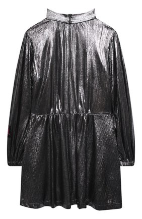 Детское платье MSGM KIDS серебряного цвета по цене 18200 руб., арт. MS027752 | Фото 2 Детское платье MSGM KIDS серебряного цвета, арт. MS027752 | Фото 2 (Материал внешний: Синтетический материал; Рукава: Длинные; Материал подклада: Вискоза; Девочки Кросс-КТ: Платье-одежда; Случай: Вечерний; Ростовка одежда: 10 - 11 лет | 140 - 146см, 12 лет | 152 см, 13 - 15 лет | 158 см, 6 лет | 116 см, 8 лет | 128 см)