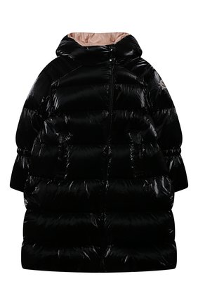Детское пуховое пальто odetta MONCLER черного цвета по цене 71300 руб., арт. G2-954-1C544-10-53A3H/4-6A | Фото 1 Детское пуховое пальто odetta MONCLER черного цвета, арт. G2-954-1C544-10-53A3H/4-6A | Фото 1 (Материал подклада: Синтетический материал; Рукава: Длинные; Материал утеплителя: Пух и перо; Материал внешний: Синтетический материал; Кросс-КТ: Сезон: зима; Ростовка одежда: 4 года | 104 см, 5 лет | 110 см, 6 лет | 116 см)