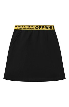 Детская хлопковая юбка OFF-WHITE черного цвета по цене 16450 руб., арт. 0GCC001F21FLE003 | Фото 1 Детская хлопковая юбка OFF-WHITE черного цвета, арт. 0GCC001F21FLE003 | Фото 1 (Материал внешний: Хлопок; Ростовка одежда: 10 - 11 лет | 140 - 146см, 12 лет | 152 см, 6 лет | 116 см, 8 лет | 128 см)