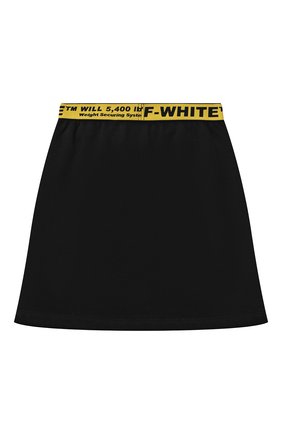 Детская хлопковая юбка OFF-WHITE черного цвета по цене 16450 руб., арт. 0GCC001F21FLE003 | Фото 2 Детская хлопковая юбка OFF-WHITE черного цвета, арт. 0GCC001F21FLE003 | Фото 2 (Материал внешний: Хлопок; Ростовка одежда: 10 - 11 лет | 140 - 146см, 12 лет | 152 см, 6 лет | 116 см, 8 лет | 128 см)