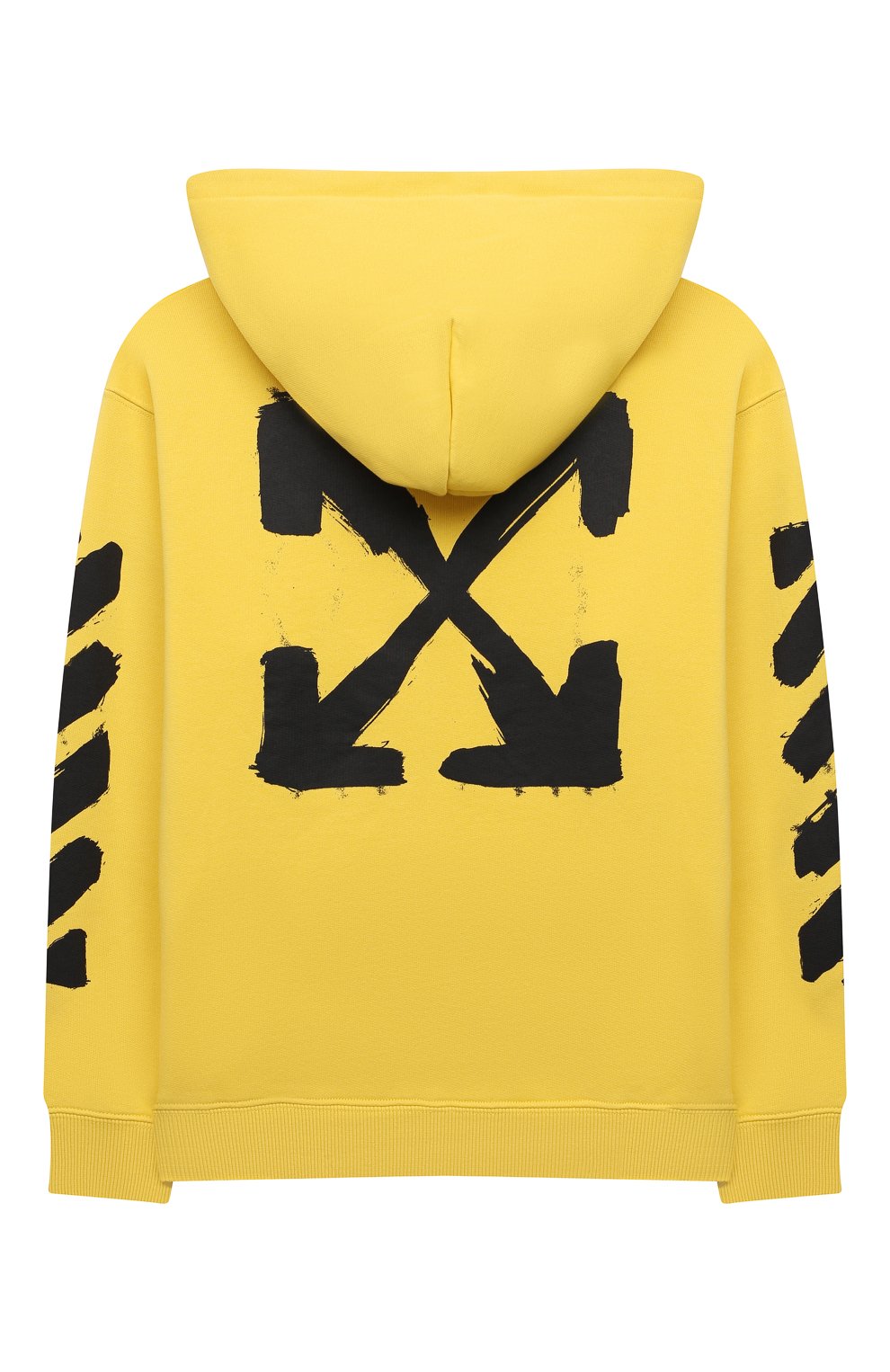 Мужского хлопковая толстовка OFF-WHITE желтого цвета по цене 34850 руб., арт. 0GBE001F21FLE003 | Фото 2 Мужского хлопковая толстовка OFF-WHITE желтого цвета, арт. 0GBE001F21FLE003 | Фото 2 (Девочки Кросс-КТ: Толстовка-одежда; Ростовка одежда: 10 - 11 лет | 140 - 146см, 4 года | 104 см, 6 лет | 116 см, 8 лет | 128 см)