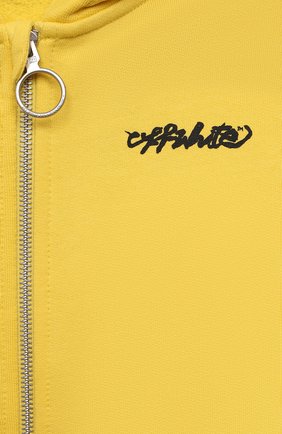 Мужского хлопковая толстовка OFF-WHITE желтого цвета по цене 34850 руб., арт. 0GBE001F21FLE003 | Фото 3 Мужского хлопковая толстовка OFF-WHITE желтого цвета, арт. 0GBE001F21FLE003 | Фото 3 (Девочки Кросс-КТ: Толстовка-одежда; Ростовка одежда: 10 - 11 лет | 140 - 146см, 4 года | 104 см, 6 лет | 116 см, 8 лет | 128 см)