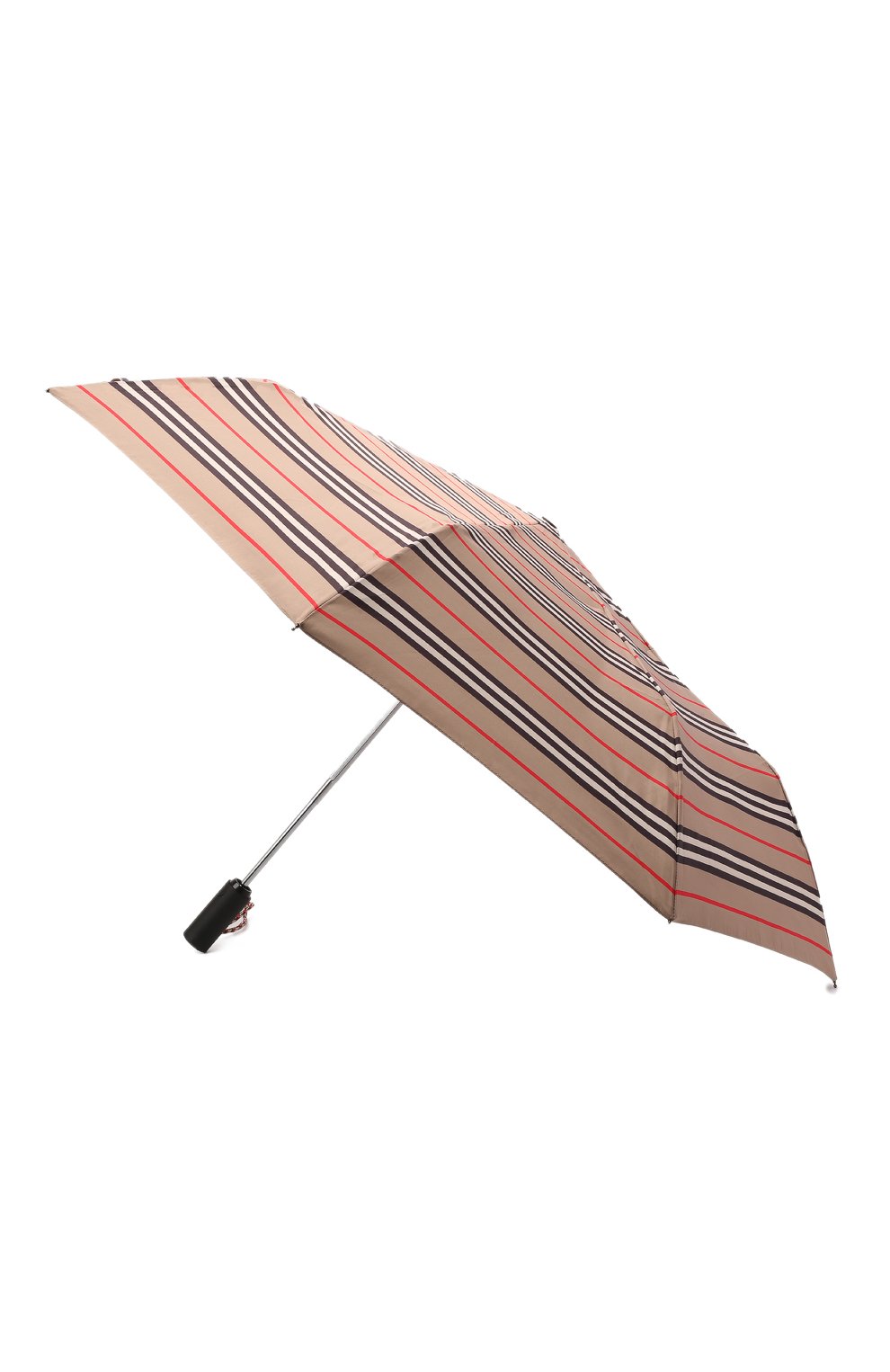 Женский складной зонт BURBERRY бежевого цвета, арт. 8035652 | Фото 2 (Материал: Текстиль, Синтетический материал, Металл)