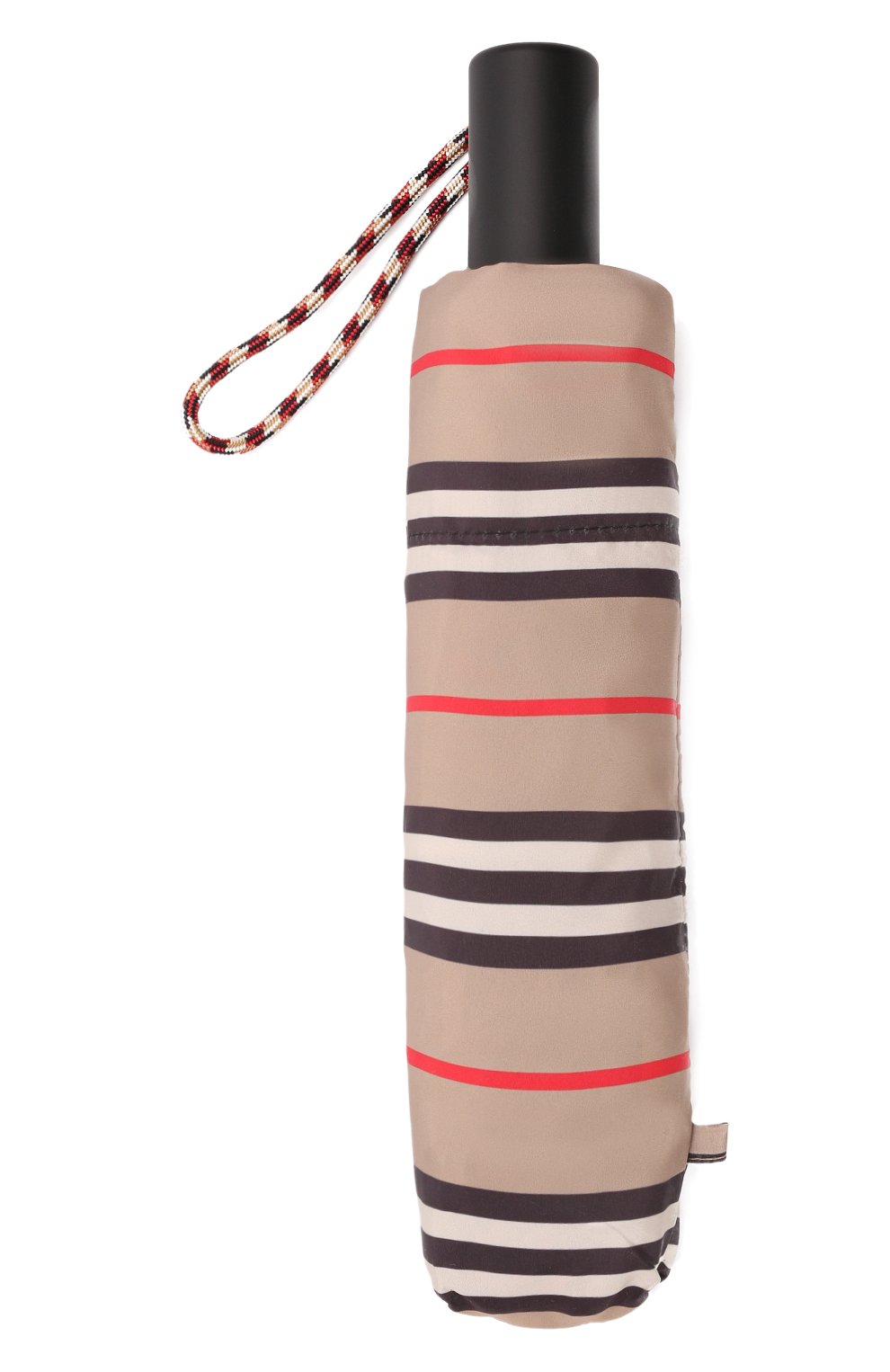 Женский складной зонт BURBERRY бежевого цвета, арт. 8035652 | Фото 4 (Материал: Текстиль, Синтетический материал, Металл)