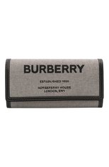 Женские кошелек BURBERRY черно-белого цвета, арт. 8044349 | Фото 1 (Материал: Текстиль)