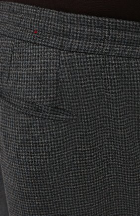 Мужские шерстяные брюки MARCO PESCAROLO серого цвета, арт. CHIAIAM/ZIP+RIS/4422 | Фото 5 (Big sizes: Big Sizes; Материал внешний: Шерсть; Длина (брюки, джинсы): Стандартные; Случай: Повседневный; Стили: Кэжуэл)