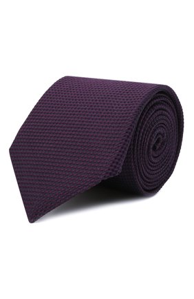 Мужской шелковый галстук CORNELIANI фиолетового цвета по цене 14350 руб., арт. 88U302-1820305/00 | Фото 1 Мужской шелковый галстук CORNELIANI фиолетового цвета, арт. 88U302-1820305/00 | Фото 1 (Материал: Текстиль, Шелк; Принт: Без принта)
