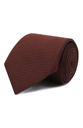 Мужской шелковый галстук CORNELIANI светло-коричневого цвета, арт. 88U302-1820305/00 | Фото 1 (Материал: Шелк, Текстиль; Принт: Без принта)