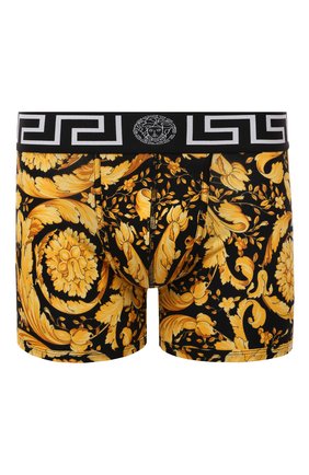 Мужские хлопковые боксеры VERSACE желтого цвета по цене 8690 руб., арт. 1001384/1A00515 | Фото 1 Мужские хлопковые боксеры VERSACE желтого цвета, арт. 1001384/1A00515 | Фото 1 (Материал внешний: Хлопок; Кросс-КТ: бельё; Мужское Кросс-КТ: Трусы)