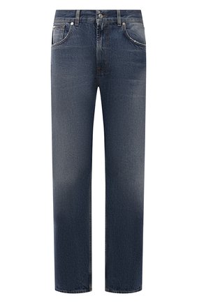 Мужские джинсы 7 FOR ALL MANKIND синего цвета, арт. JS000660SE | Фото 1 (Материал внешний: Хлопок, Деним; Кросс-КТ: Деним; Силуэт М (брюки): Прямые; Детали: Потертости; Стили: Кэжуэл; Длина (брюки, джинсы): Стандартные)