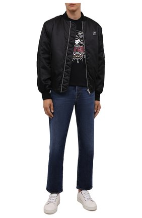 Мужская хлопковая футболка KENZO черного цвета по цене 9255 руб., арт. FB65TS0204YA | Фото 2 Мужская хлопковая футболка KENZO черного цвета, арт. FB65TS0204YA | Фото 2 (Материал внешний: Хлопок; Длина (для топов): Стандартные; Рукава: Короткие; Принт: С принтом; Стили: Кэжуэл)
