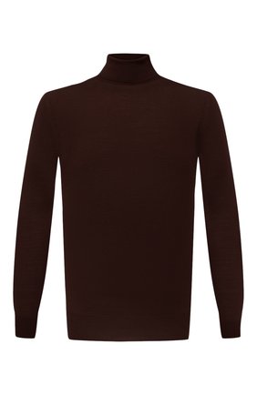 Мужской шерстяная водолазка LORO PIANA темно-коричневого цвета по цене 99500 руб., арт. FAL3612 | Фото 1 Мужской шерстяная водолазка LORO PIANA темно-коричневого цвета, арт. FAL3612 | Фото 1 (Материал внешний: Шерсть; Рукава: Длинные; Длина (для топов): Стандартные; Мужское Кросс-КТ: Водолазка-одежда; Принт: Без принта; Стили: Кэжуэл)