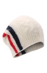 Мужская шерстяная шапка MONCLER белого цвета, арт. G2-091-3B000-03-M1211 | Фото 1 (Материал: Текстиль, Шерсть; Кросс-КТ: Трикотаж)