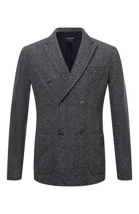 Мужской пиджак из шерсти и кашемира GIORGIO ARMANI серого цвета по цене 351000 руб., арт. 6KSG54/SJVDZ | Фото 1 Мужской пиджак из шерсти и кашемира GIORGIO ARMANI серого цвета, арт. 6KSG54/SJVDZ | Фото 1 (Материал внешний: Кашемир, Шерсть; Длина (для топов): Стандартные; Рукава: Длинные; Материал подклада: Синтетический материал; Случай: Повседневный; Кросс-КТ: Трикотаж; Пиджаки М: Приталенный; 1-2-бортные: Однобортные; Стили: Кэжуэл)