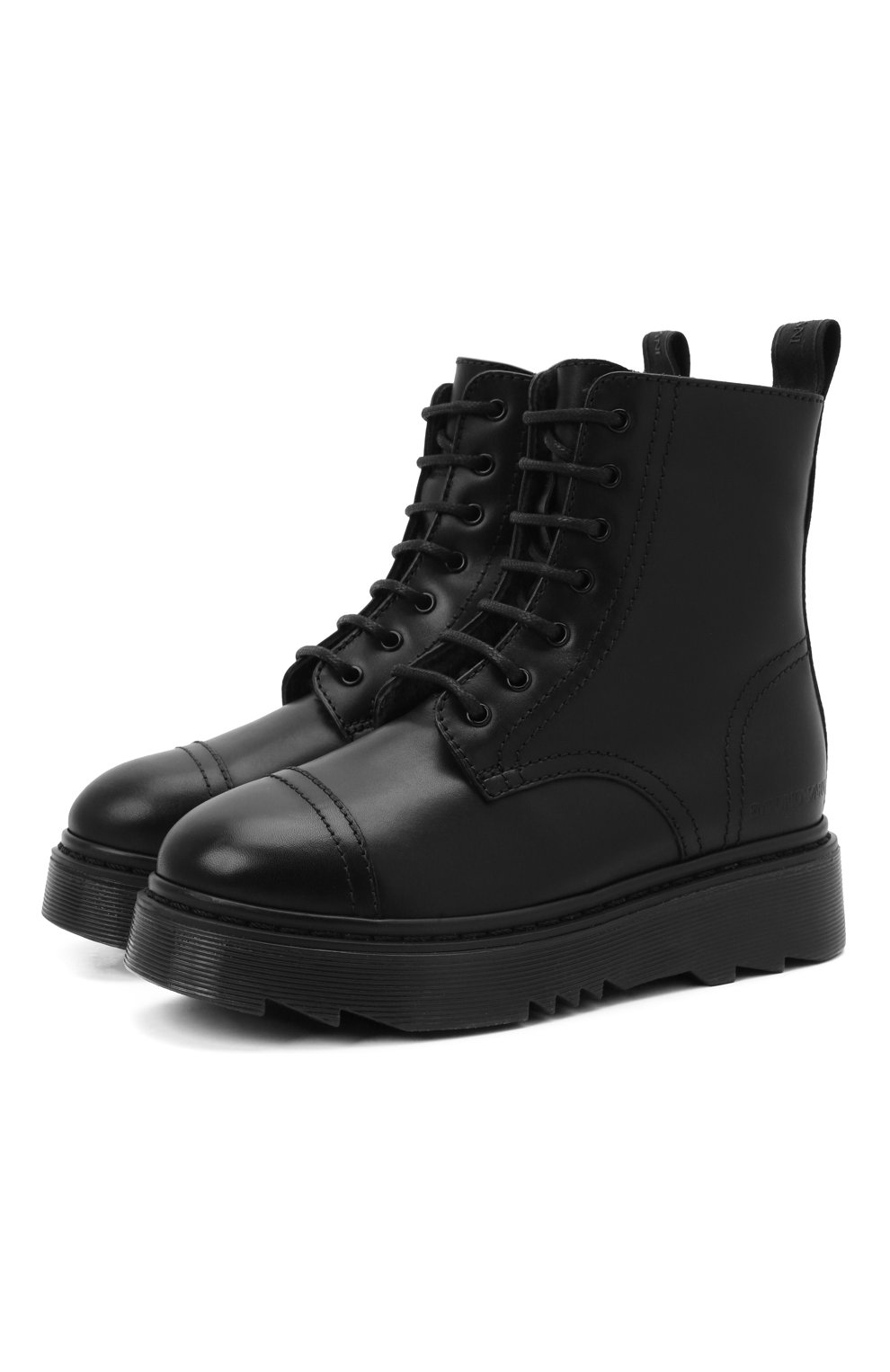 Кожаные ботинки Emporio Armani XXN004/X0R09/28-34
