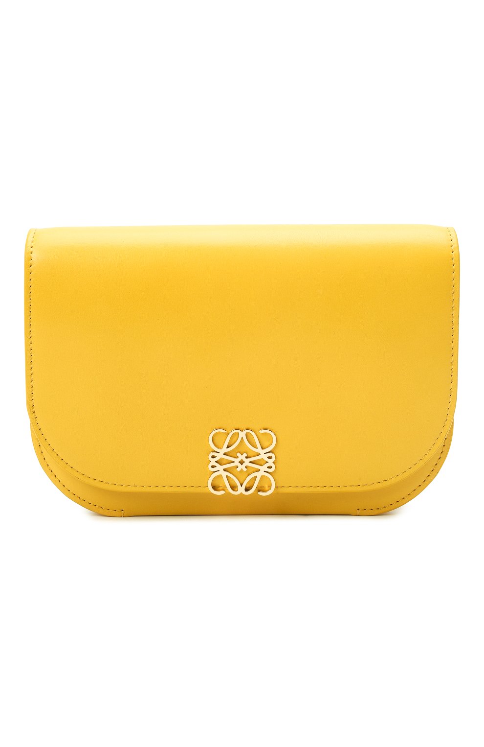Женский клатч goya accordion LOEWE желтого цвета, арт. A896044X01 | Фото 1 (Сумки-технические: Сумки через плечо; Материал: Натуральная кожа; Женское Кросс-КТ: Клатч-клатчи; Размер: mini; Ремень/цепочка: На ремешке)