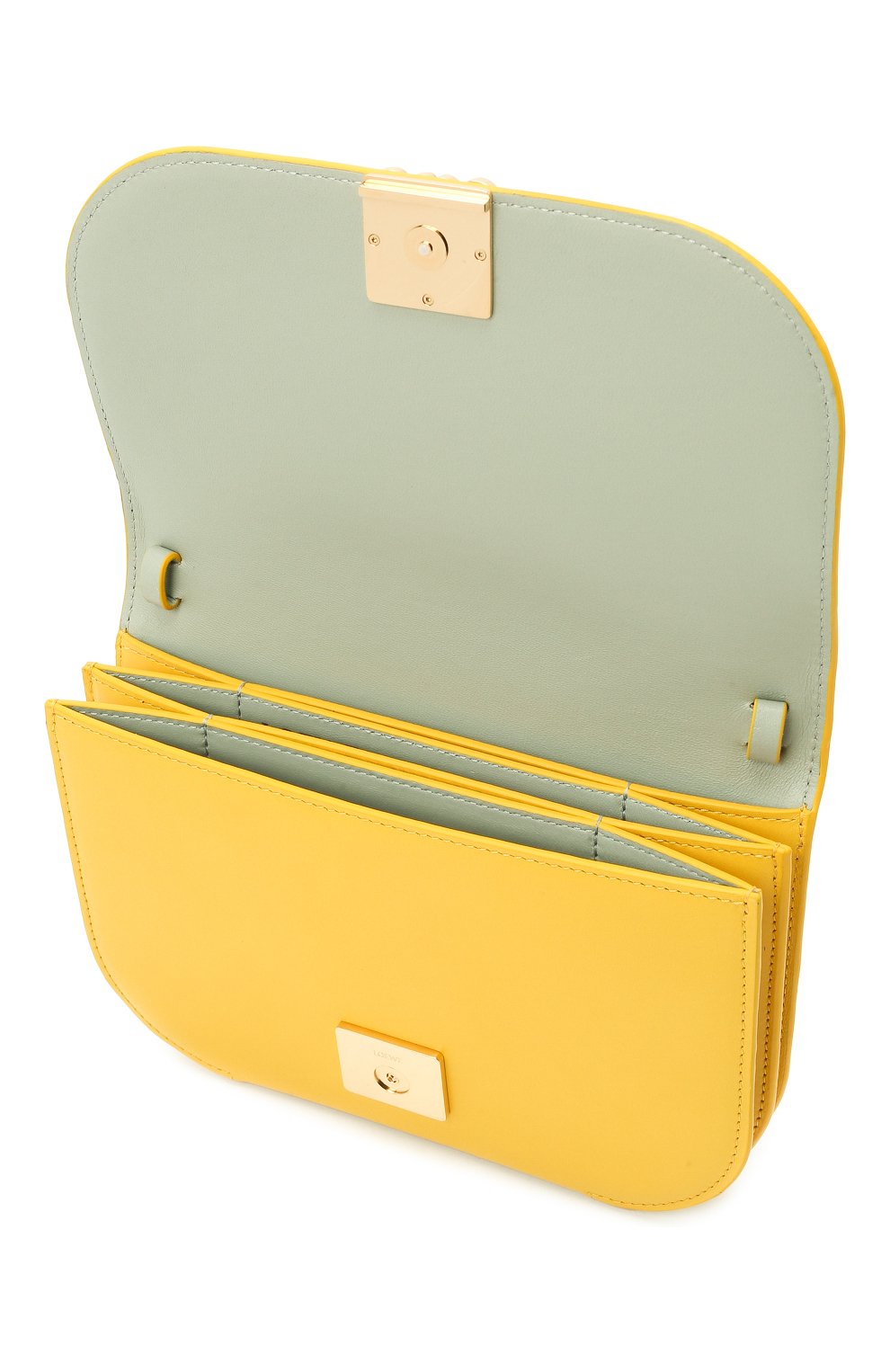 Женский клатч goya accordion LOEWE желтого цвета по цене 0 руб., арт. A896044X01 | Фото 5 Женский клатч goya accordion LOEWE желтого цвета, арт. A896044X01 | Фото 5 (Сумки-технические: Сумки через плечо; Материал: Натуральная кожа; Женское Кросс-КТ: Клатч-клатчи; Размер: mini; Ремень/цепочка: На ремешке)