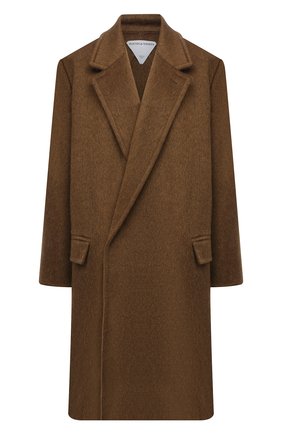 Женское пальто BOTTEGA VENETA коричневого цвета по цене 278500 руб., арт. 663384/V0XS0 | Фото 1 Женское пальто BOTTEGA VENETA коричневого цвета, арт. 663384/V0XS0 | Фото 1 (Материал внешний: Шерсть; Длина (верхняя одежда): До колена; Рукава: Длинные; Стили: Гламурный; 1-2-бортные: Двубортные)