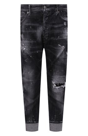 Мужские джинсы DSQUARED2 темно-серого цвета по цене 69900 руб., арт. S71LB0972/S30357 | Фото 1 Мужские джинсы DSQUARED2 темно-серого цвета, арт. S71LB0972/S30357 | Фото 1 (Материал внешний: Хлопок; Длина (брюки, джинсы): Укороченные; Кросс-КТ: Деним; Силуэт М (брюки): Прямые; Детали: Потертости; Стили: Гранж)