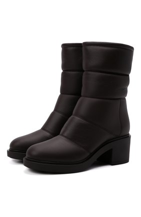 Женские кожаные сапоги GIANVITO ROSSI темно-коричневого цвета по цене 86200 руб., арт. G73274.45G0M.SHLM0KA | Фото 1 Женские кожаные сапоги GIANVITO ROSSI темно-коричневого цвета, арт. G73274.45G0M.SHLM0KA | Фото 1 (Каблук высота: Средний; Подошва: Платформа; Материал утеплителя: Натуральный мех; Каблук тип: Устойчивый; Высота голенища: Низкие; Материал внешний: Кожа)