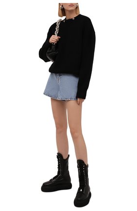 Женские кожаные ботинки selene THE ATTICO черного цвета по цене 77450 руб., арт. 214WS903/L019 | Фото 2 Женские кожаные ботинки selene THE ATTICO черного цвета, арт. 214WS903/L019 | Фото 2 (Подошва: Платформа; Материал внутренний: Натуральная кожа; Женское Кросс-КТ: Военные ботинки; Материал внешний: Кожа)