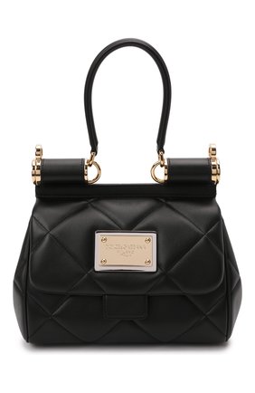 Женская сумка sicily medium DOLCE & GABBANA черного цвета по цене 217500 руб., арт. BB7018/AW591 | Фото 1 Женская сумка sicily medium DOLCE & GABBANA черного цвета, арт. BB7018/AW591 | Фото 1 (Материал: Натуральная кожа; Ремень/цепочка: На ремешке; Размер: medium; Сумки-технические: Сумки top-handle)