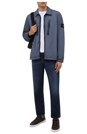 Мужские кожаные кеды triple stitch ZEGNA COUTURE темно-коричневого цвета по цене 67850 руб., арт. A4668X-LHCLM | Фото 2 Мужские кожаные кеды triple stitch ZEGNA COUTURE темно-коричневого цвета, арт. A4668X-LHCLM | Фото 2 (Материал утеплителя: Натуральный мех; Подошва: Плоская)