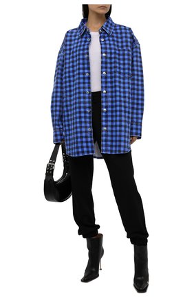 Женская джинсовая куртка ALEXANDER WANG синего цвета по цене 82650 руб., арт. UDC3212923 | Фото 2 Женская джинсовая куртка ALEXANDER WANG синего цвета, арт. UDC3212923 | Фото 2 (Рукава: Длинные; Материал внешний: Хлопок; Длина (верхняя одежда): До середины бедра; Стили: Спорт-шик; Кросс-КТ: Деним, Куртка)