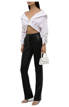 Женская хлопковая блузка ALEXANDER WANG белого цвета по цене 57150 руб., арт. 1WC3211459 | Фото 2 Женская хлопковая блузка ALEXANDER WANG белого цвета, арт. 1WC3211459 | Фото 2 (Материал внешний: Хлопок; Рукава: Короткие; Стили: Романтичный; Принт: Без принта; Женское Кросс-КТ: Блуза-одежда; Длина (для топов): Укороченные)