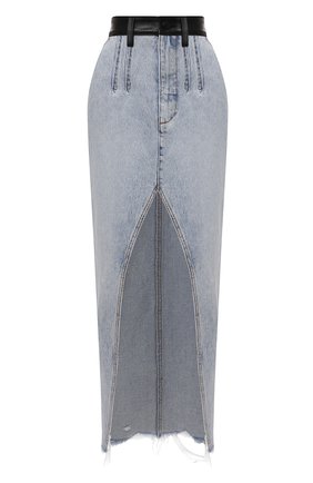 Женская джинсовая юбка DENIM X ALEXANDER WANG светло-голубого цвета по цене 73350 руб., арт. 1WC3215193 | Фото 1 Женская джинсовая юбка DENIM X ALEXANDER WANG светло-голубого цвета, арт. 1WC3215193 | Фото 1 (Длина Ж (юбки, платья, шорты): Макси; Материал внешний: Хлопок; Стили: Спорт-шик; Кросс-КТ: Деним; Женское Кросс-КТ: Юбка-одежда)