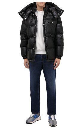 Мужские комбинированные кроссовки LANVIN серого цвета по цене 39150 руб., арт. FM-SKBRUC-TIGR-A21 | Фото 2 Мужские комбинированные кроссовки LANVIN серого цвета, арт. FM-SKBRUC-TIGR-A21 | Фото 2 (Материал внешний: Текстиль; Материал внутренний: Текстиль, Натуральная кожа; Подошва: Массивная; Стили: Гранж)