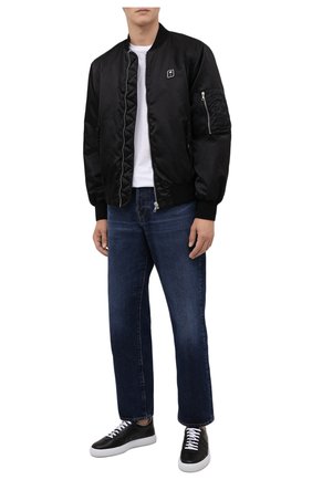 Мужские кожаные кеды LANVIN черного цвета по цене 59400 руб., арт. FM-SKLS00-NAPA-A21 | Фото 2 Мужские кожаные кеды LANVIN черного цвета, арт. FM-SKLS00-NAPA-A21 | Фото 2 (Материал внутренний: Натуральная кожа; Подошва: Массивная; Материал внешний: Кожа; Материал утеплителя: Без утеплителя; Стили: Классический)
