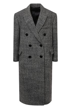 Женское шерстяное пальто ISABEL MARANT черно-белого цвета по цене 119500 руб., арт. MA1055-21A009I/L0JIMIK0 | Фото 1 Женское шерстяное пальто ISABEL MARANT черно-белого цвета, арт. MA1055-21A009I/L0JIMIK0 | Фото 1 (Материал подклада: Вискоза; Длина (верхняя одежда): Длинные; Материал внешний: Шерсть; Рукава: Длинные; Стили: Гламурный; 1-2-бортные: Двубортные)