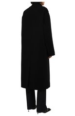 Женское пальто из шерсти и кашемира ISABEL MARANT черного цвета, арт. MA1035-21A008I/EFEZIA | Фото 4 (Материал внешний: Шерсть; Рукава: Длинные; Стили: Гламурный; Длина (верхняя одежда): Длинные; 1-2-бортные: Однобортные)