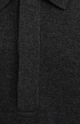 Мужской свитер ISABEL MARANT темно-серого цвета, арт. PU1695-21A060H/L0IS | Фото 5 (Материал внешний: Шерсть; Рукава: Длинные; Принт: Без принта; Длина (для топов): Стандартные; Мужское Кросс-КТ: Свитер-одежда; Стили: Минимализм)