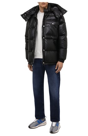 Мужская кожаный пуховик promio MONCLER черного цвета по цене 381000 руб., арт. G2-091-1A000-36-595LE | Фото 2 Мужская кожаный пуховик promio MONCLER черного цвета, арт. G2-091-1A000-36-595LE | Фото 2 (Материал подклада: Синтетический материал; Материал утеплителя: Пух и перо; Рукава: Длинные; Кросс-КТ: Куртка; Мужское Кросс-КТ: пуховик-короткий, Кожа и замша; Стили: Кэжуэл; Длина (верхняя одежда): До середины бедра)