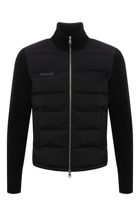 Мужской комбинированный кардиган MONCLER черного цвета по цене 81700 руб., арт. G2-091-9B000-11-M1122 | Фото 1 Мужской комбинированный кардиган MONCLER черного цвета, арт. G2-091-9B000-11-M1122 | Фото 1 (Материал подклада: Синтетический материал; Материал утеплителя: Пух и перо; Рукава: Длинные; Длина (для топов): Стандартные; Мужское Кросс-КТ: Кардиган-одежда; Материал внешний: Шерсть, Синтетический материал; Стили: Кэжуэл)