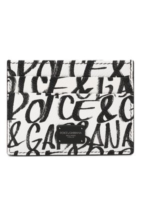 Мужской кожаный футляр для кредитных карт DOLCE & GABBANA черно-белого цвета по цене 13450 руб., арт. BP0330/AZ657 | Фото 1 Мужской кожаный футляр для кредитных карт DOLCE & GABBANA черно-белого цвета, арт. BP0330/AZ657 | Фото 1