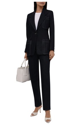 Женские джинсы GIORGIO ARMANI темно-синего цвета по цене 82550 руб., арт. 1WHPP0KS/T02KB | Фото 2 Женские джинсы GIORGIO ARMANI темно-синего цвета, арт. 1WHPP0KS/T02KB | Фото 2 (Материал внешний: Хлопок; Длина (брюки, джинсы): Стандартные; Стили: Кэжуэл; Кросс-КТ: Деним; Силуэт Ж (брюки и джинсы): Прямые)