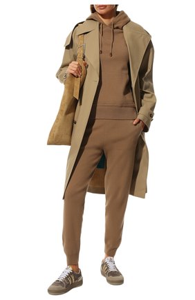Женские шерстяные джоггеры BURBERRY бежевого цвета по цене 73300 руб., арт. 8042216 | Фото 2 Женские шерстяные джоггеры BURBERRY бежевого цвета, арт. 8042216 | Фото 2 (Длина (брюки, джинсы): Стандартные; Материал внешний: Шерсть; Стили: Кэжуэл; Кросс-КТ: Трикотаж; Женское Кросс-КТ: Джоггеры - брюки; Силуэт Ж (брюки и джинсы): Джоггеры)