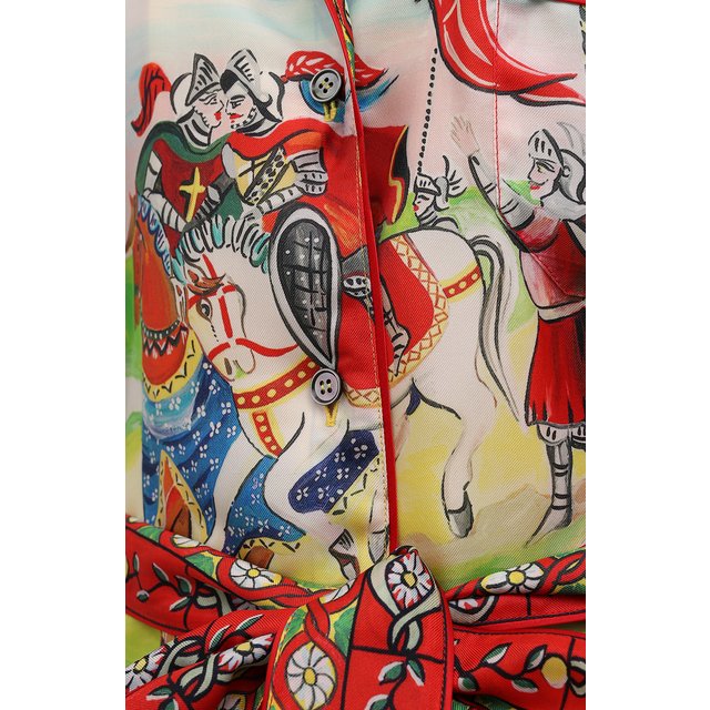 фото Шелковая рубашка dolce & gabbana