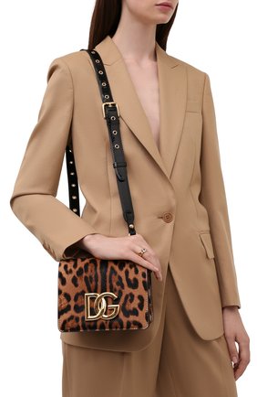 Женская сумка dg millennials DOLCE & GABBANA леопардового цвета по цене 169500 руб., арт. BB7037/AQ291 | Фото 2 Женская сумка dg millennials DOLCE & GABBANA леопардового цвета, арт. BB7037/AQ291 | Фото 2 (Материал: Натуральная кожа; Размер: mini; Ремень/цепочка: На ремешке; Сумки-технические: Сумки через плечо)