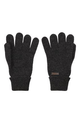 Детские перчатки из шерсти и кашемира IL TRENINO темно-серого цвета, арт. 21 4103 | Фото 2 (Материал: Шерсть, Кашемир, Текстиль)