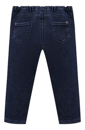 Детские джинсы TARTINE ET CHOCOLAT темно-синего цвета, арт. TT22081/18M-3A | Фото 2 (Материал внешний: Хлопок, Шерсть; Детали: На резинке)