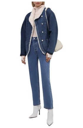 Женская джинсовая куртка ISABEL MARANT синего цвета по цене 56600 руб., арт. VE1683-21A017I/DIPAULINE | Фото 2 Женская джинсовая куртка ISABEL MARANT синего цвета, арт. VE1683-21A017I/DIPAULINE | Фото 2 (Материал внешний: Хлопок; Рукава: Длинные; Длина (верхняя одежда): Короткие; Материал подклада: Синтетический материал; Кросс-КТ: Куртка, Деним; Стили: Кэжуэл)