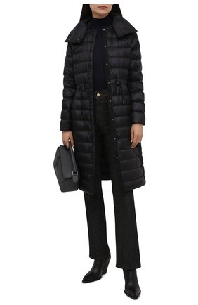 Женский пуховое пальто newent BURBERRY черного цвета по цене 105000 руб., арт. 8046333 | Фото 2 Женский пуховое пальто newent BURBERRY черного цвета, арт. 8046333 | Фото 2 (Материал подклада: Синтетический материал; Длина (верхняя одежда): До колена; Материал внешний: Синтетический материал; Материал утеплителя: Пух и перо; Рукава: Длинные; Стили: Спорт-шик; Кросс-КТ: Пуховик)