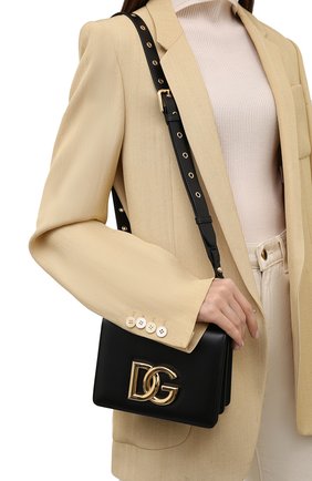 Женская сумка dg millennials DOLCE & GABBANA черного цвета по цене 117500 руб., арт. BB7037/AW576 | Фото 2 Женская сумка dg millennials DOLCE & GABBANA черного цвета, арт. BB7037/AW576 | Фото 2 (Размер: mini; Материал: Натуральная кожа; Ремень/цепочка: На ремешке; Сумки-технические: Сумки через плечо)