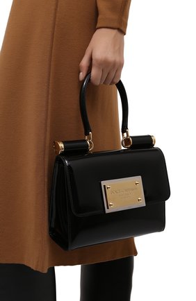 Женская сумка sicily DOLCE & GABBANA черного цвета по цене 169500 руб., арт. BB7026/A1037 | Фото 2 Женская сумка sicily DOLCE & GABBANA черного цвета, арт. BB7026/A1037 | Фото 2 (Женское Кросс-КТ: Вечерняя сумка; Сумки: Сумки; Сумки-технические: Сумки через плечо, Сумки top-handle; Материал: Натуральная кожа; Размер: small)