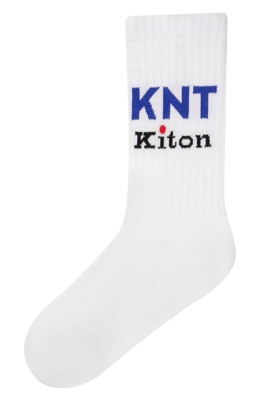 Мужские хлопковые носки KNT белого цвета, арт. UCALZ01X0237A | Фото 1 (Кросс-КТ: бельё; Материал внешний: Хлопок)